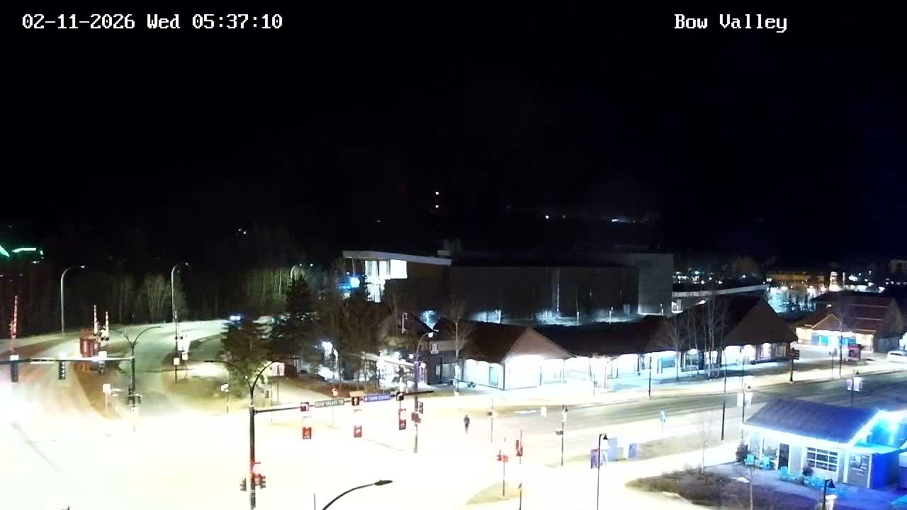 Canmore, Mount Rundle & Bow Valley Junction View Live Cam - Canmore, Alberta's Rockies, Alberta, Canada