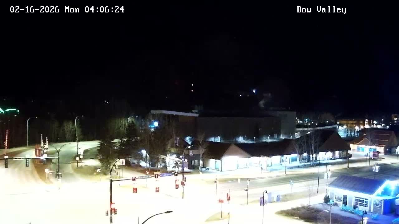 Canmore, Mount Rundle & Bow Valley Junction View Live Cam - Canmore, Alberta's Rockies, Alberta, Canada