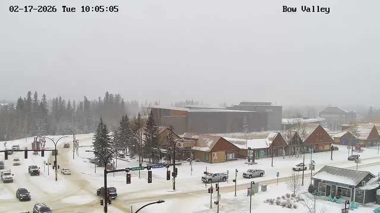 Canmore, Mount Rundle & Bow Valley Junction View Live Cam - Canmore, Alberta's Rockies, Alberta, Canada
