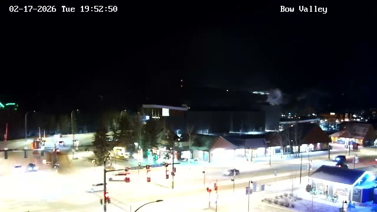 Canmore, Mount Rundle & Bow Valley Junction View Live Cam - Canmore, Alberta's Rockies, Alberta, Canada