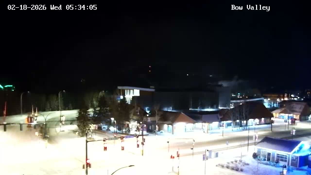 Canmore, Mount Rundle & Bow Valley Junction View Live Cam - Canmore, Alberta's Rockies, Alberta, Canada