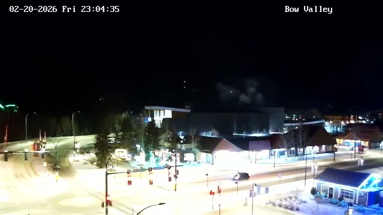 Canmore, Mount Rundle & Bow Valley Junction View Live Cam - Canmore, Alberta's Rockies, Alberta, Canada