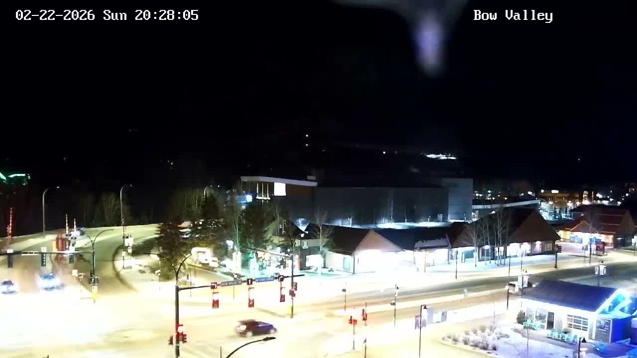 Canmore, Mount Rundle & Bow Valley Junction View Live Cam - Canmore, Alberta's Rockies, Alberta, Canada