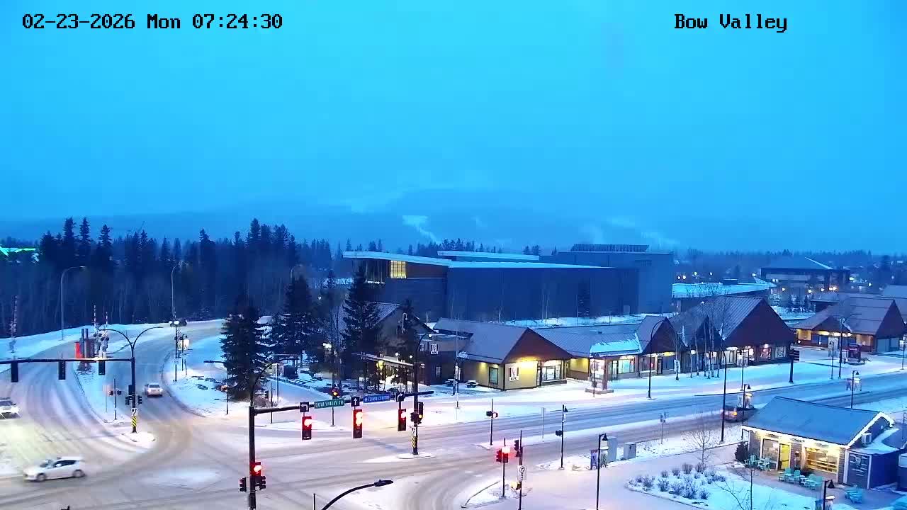 Canmore, Mount Rundle & Bow Valley Junction View Live Cam - Canmore, Alberta's Rockies, Alberta, Canada