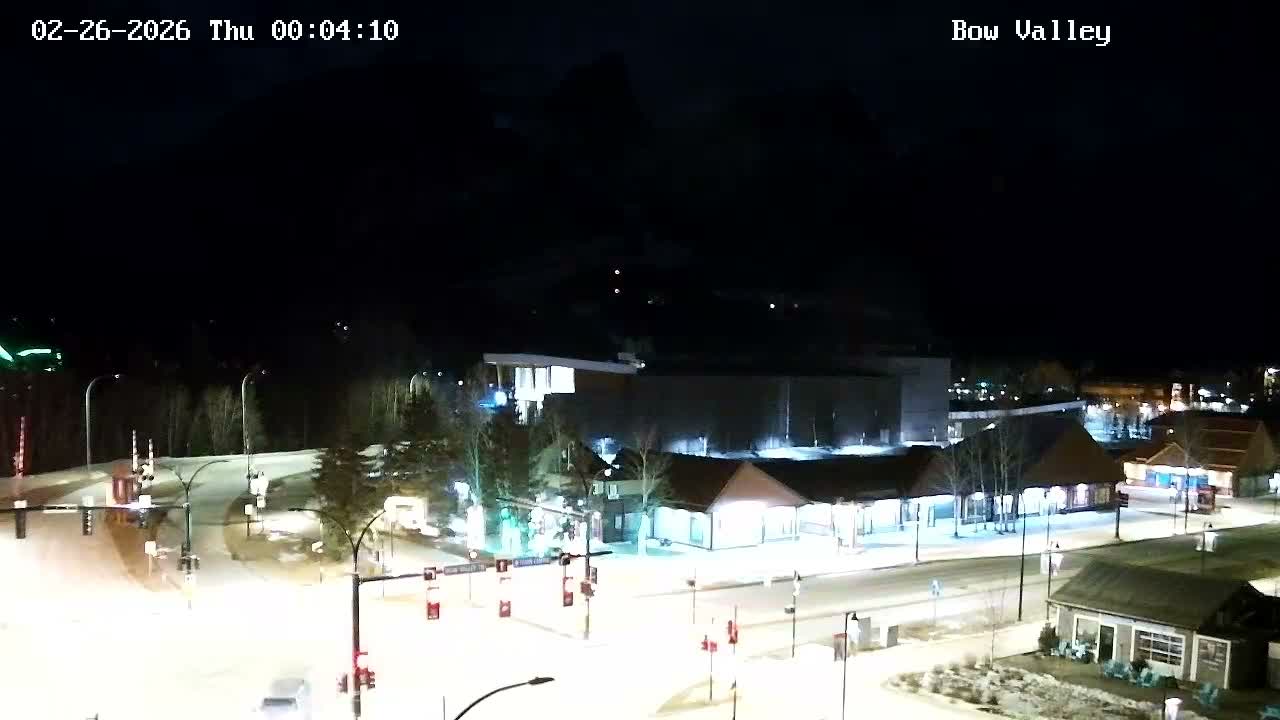Canmore, Mount Rundle & Bow Valley Junction View Live Cam - Canmore, Alberta's Rockies, Alberta, Canada