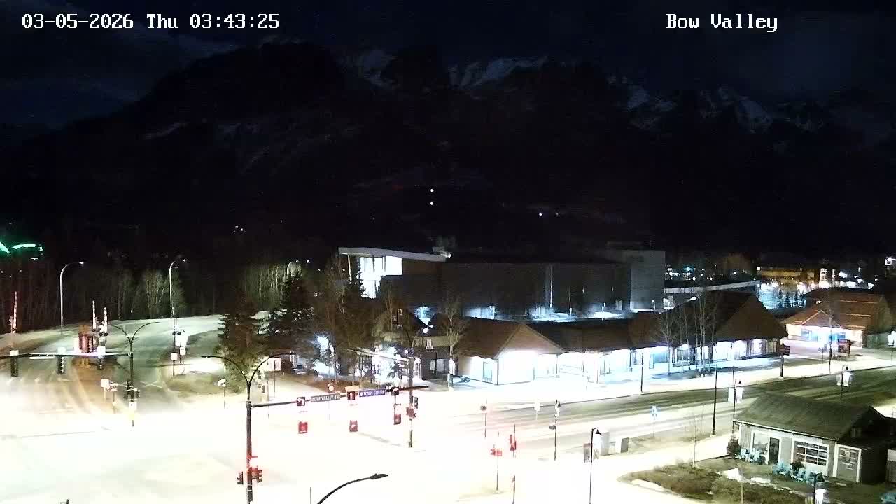Canmore, Mount Rundle & Bow Valley Junction View Live Cam - Canmore, Alberta's Rockies, Alberta, Canada
