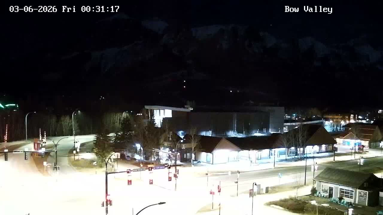Canmore, Mount Rundle & Bow Valley Junction View Live Cam - Canmore, Alberta's Rockies, Alberta, Canada