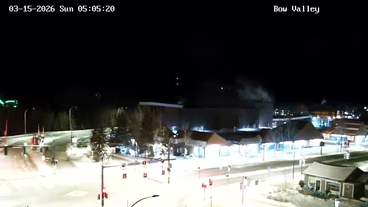 Canmore, Mount Rundle & Bow Valley Junction View Live Cam - Canmore, Alberta's Rockies, Alberta, Canada