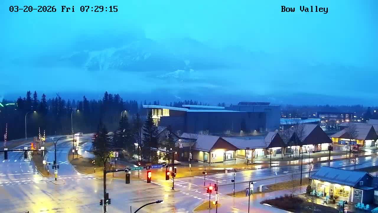 Canmore, Mount Rundle & Bow Valley Junction View Live Cam - Canmore, Alberta's Rockies, Alberta, Canada