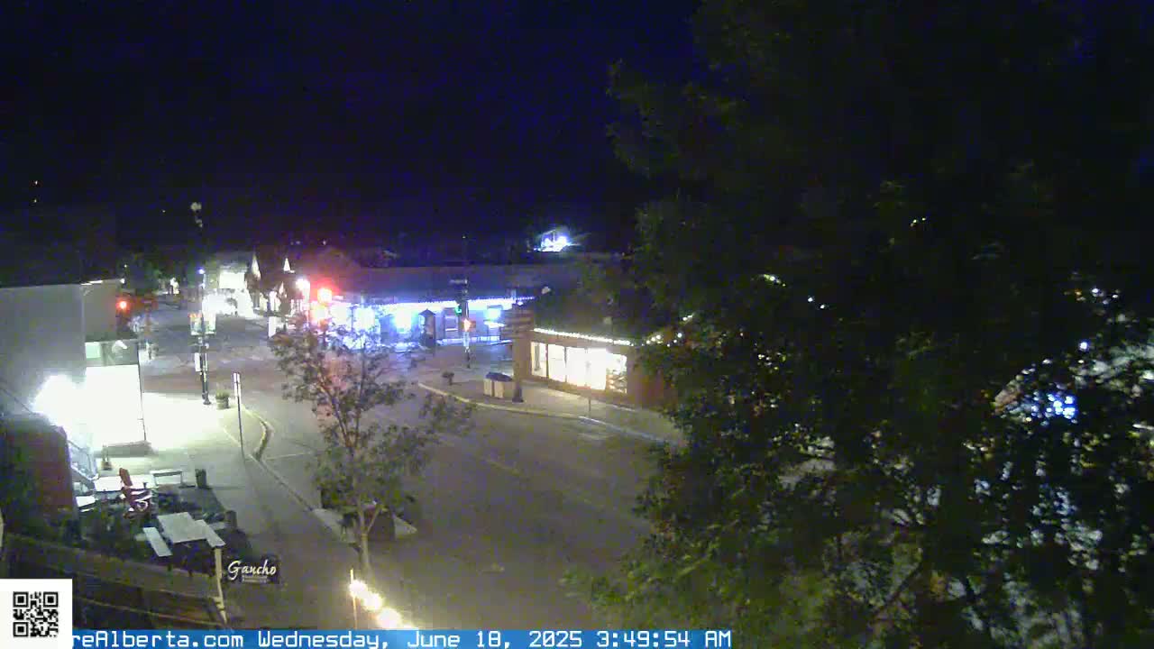 Canmore 6 th Avenue Intersection City Main St. Live Cam - Canmore, Alberta's Rockies, Alberta, Canada
