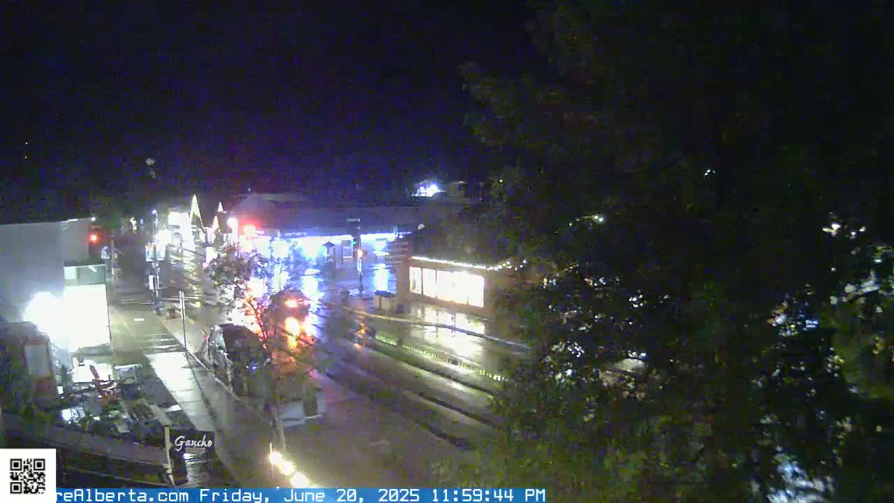 Canmore 6 th Avenue Intersection City Main St. Live Cam - Canmore, Alberta's Rockies, Alberta, Canada