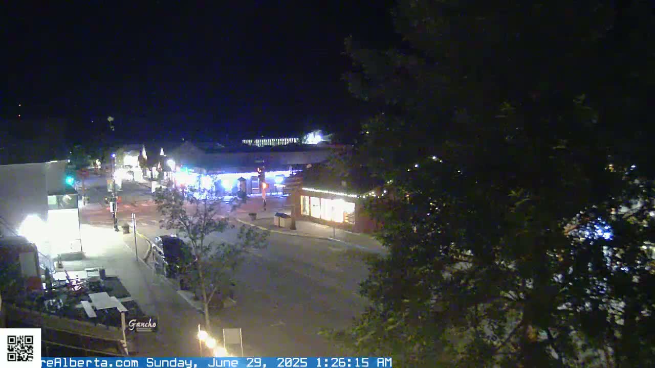 Canmore 6 th Avenue Intersection City Main St. Live Cam - Canmore, Alberta's Rockies, Alberta, Canada