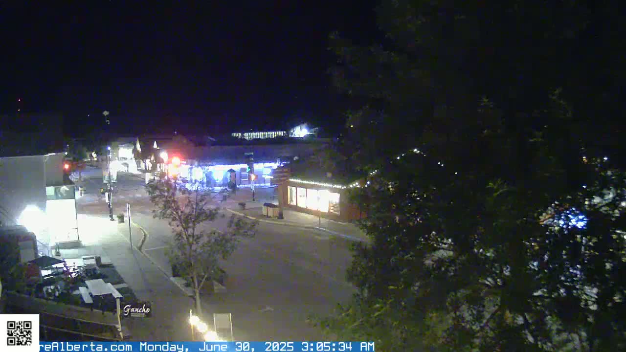 Canmore 6 th Avenue Intersection City Main St. Live Cam - Canmore, Alberta's Rockies, Alberta, Canada