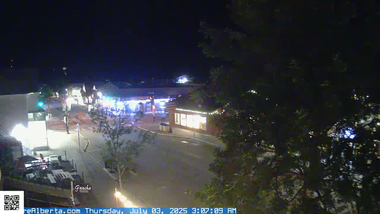 Canmore 6 th Avenue Intersection City Main St. Live Cam - Canmore, Alberta's Rockies, Alberta, Canada