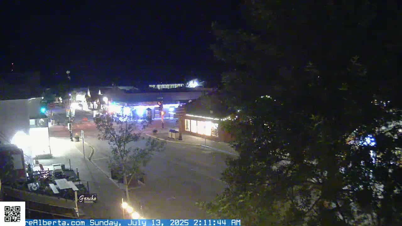 Canmore 6 th Avenue Intersection City Main St. Live Cam - Canmore, Alberta's Rockies, Alberta, Canada