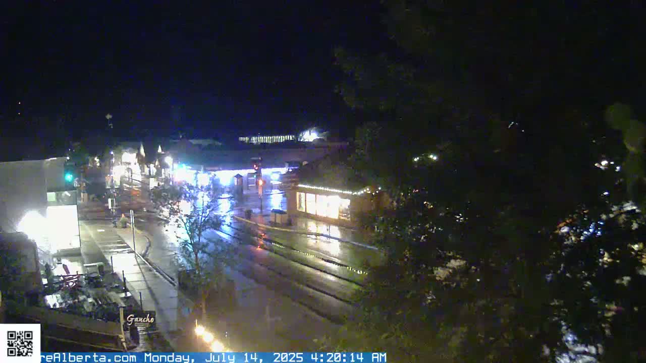 Canmore 6 th Avenue Intersection City Main St. Live Cam - Canmore, Alberta's Rockies, Alberta, Canada
