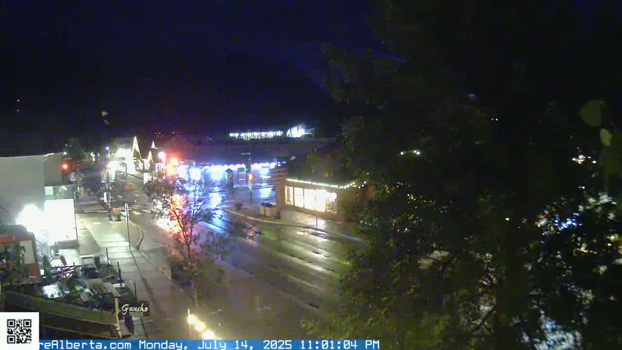 Canmore 6 th Avenue Intersection City Main St. Live Cam - Canmore, Alberta's Rockies, Alberta, Canada