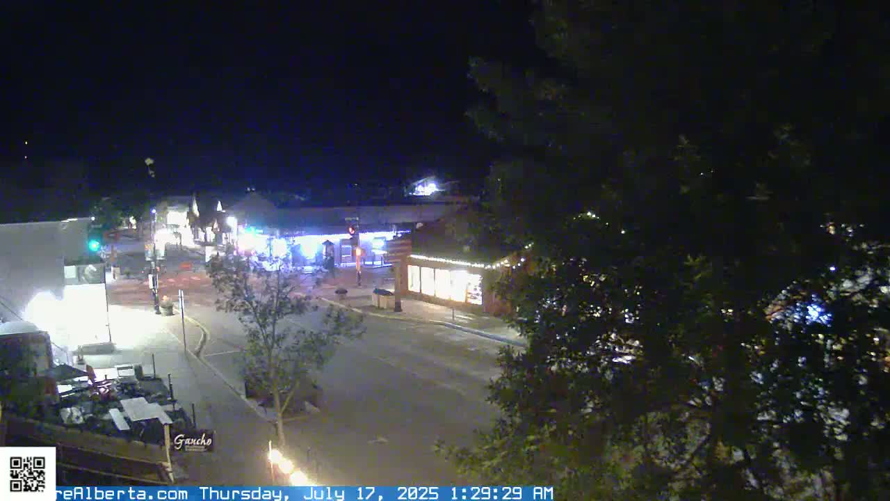 Canmore 6 th Avenue Intersection City Main St. Live Cam - Canmore, Alberta's Rockies, Alberta, Canada