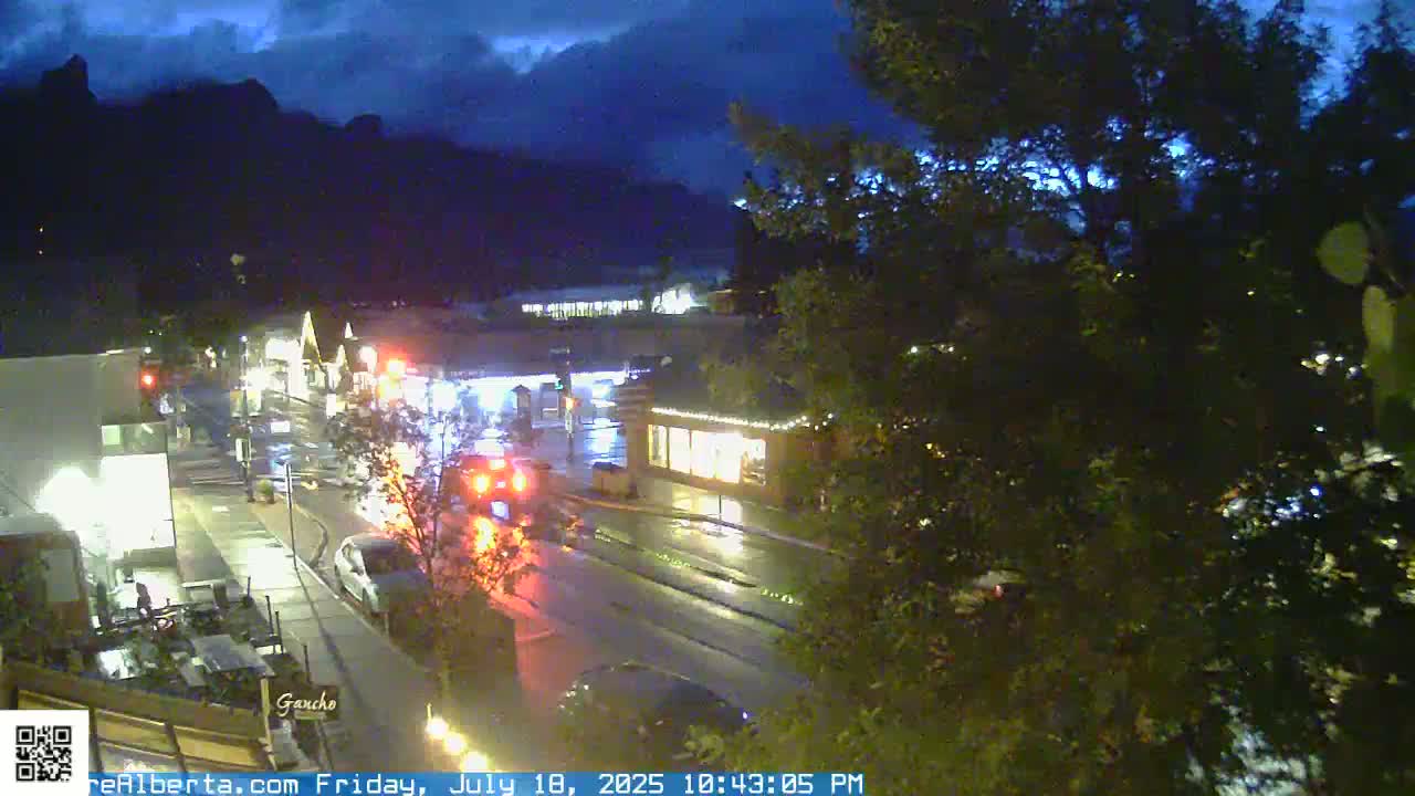 Canmore 6 th Avenue Intersection City Main St. Live Cam - Canmore, Alberta's Rockies, Alberta, Canada