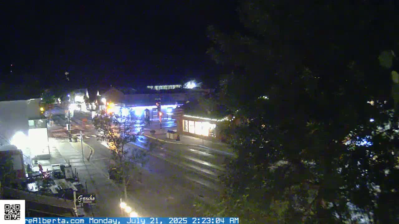 Canmore 6 th Avenue Intersection City Main St. Live Cam - Canmore, Alberta's Rockies, Alberta, Canada