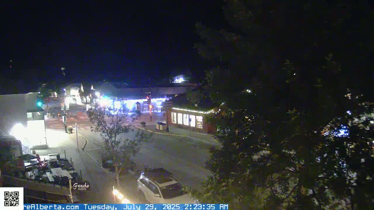 Canmore 6 th Avenue Intersection City Main St. Live Cam - Canmore, Alberta's Rockies, Alberta, Canada