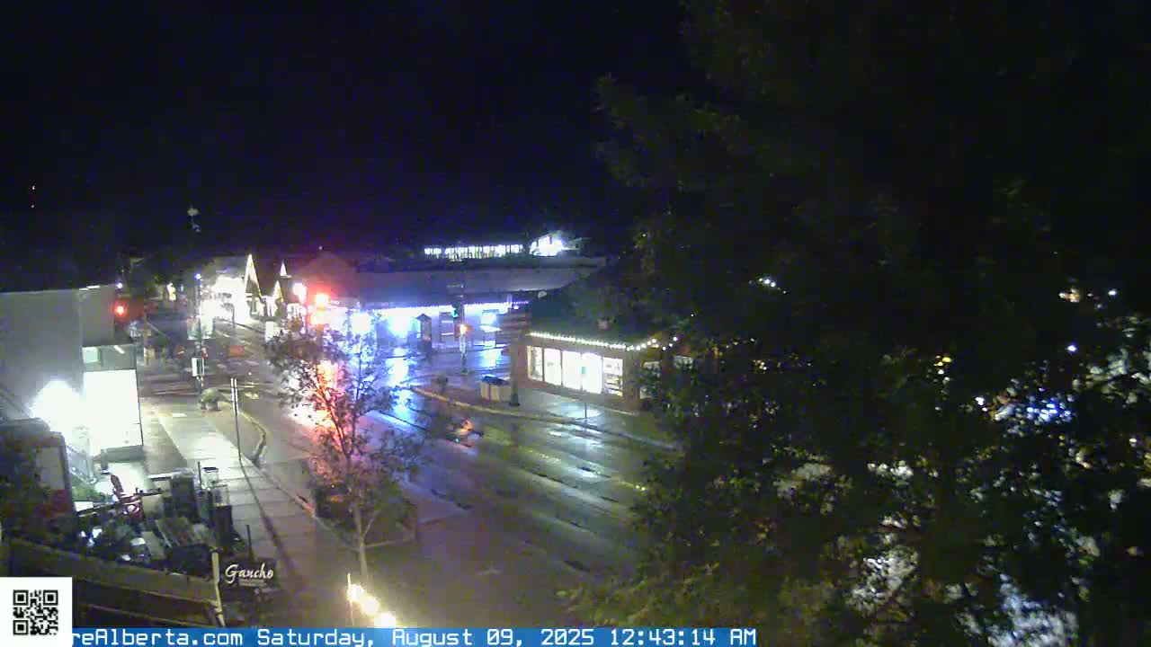 Canmore 6 th Avenue Intersection City Main St. Live Cam - Canmore, Alberta's Rockies, Alberta, Canada