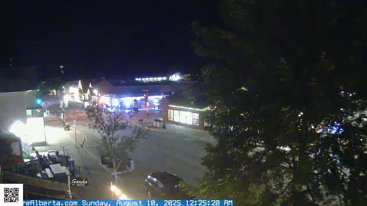 Canmore 6 th Avenue Intersection City Main St. Live Cam - Canmore, Alberta's Rockies, Alberta, Canada