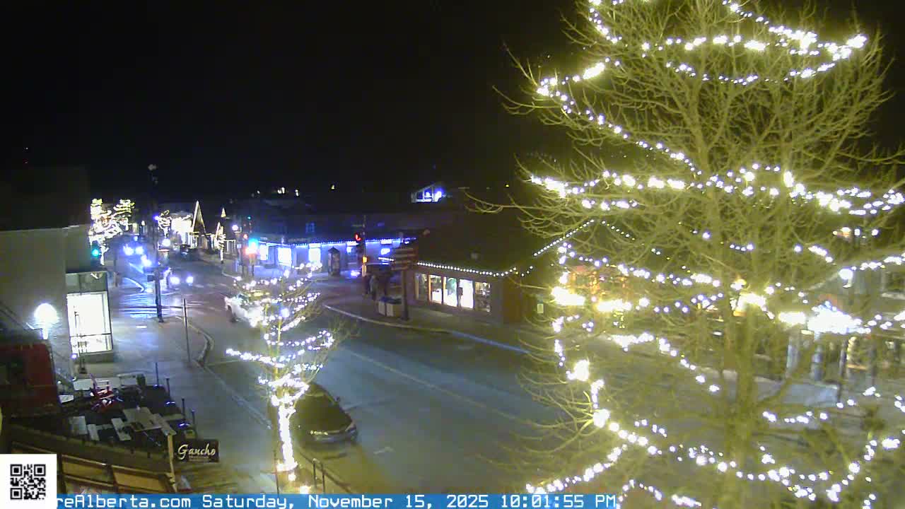 Canmore 6 th Avenue Intersection City Main St. Live Cam - Canmore, Alberta's Rockies, Alberta, Canada