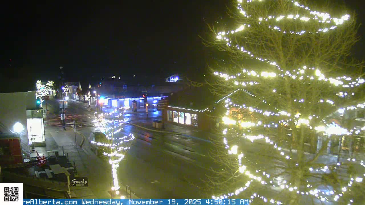 Canmore 6 th Avenue Intersection City Main St. Live Cam - Canmore, Alberta's Rockies, Alberta, Canada