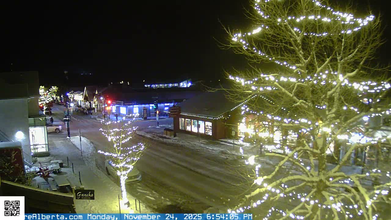 Canmore 6 th Avenue Intersection City Main St. Live Cam - Canmore, Alberta's Rockies, Alberta, Canada