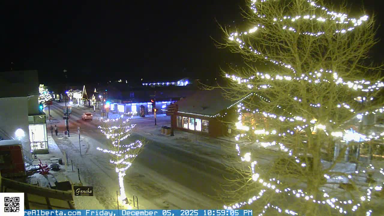 Canmore 6 th Avenue Intersection City Main St. Live Cam - Canmore, Alberta's Rockies, Alberta, Canada