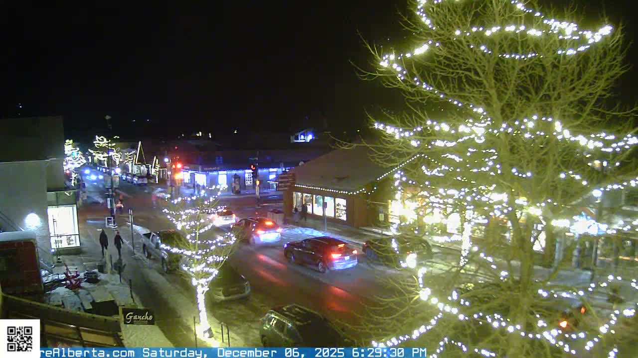 Canmore 6 th Avenue Intersection City Main St. Live Cam - Canmore, Alberta's Rockies, Alberta, Canada