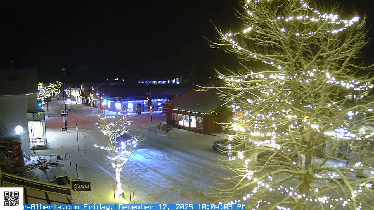 Canmore 6 th Avenue Intersection City Main St. Live Cam - Canmore, Alberta's Rockies, Alberta, Canada