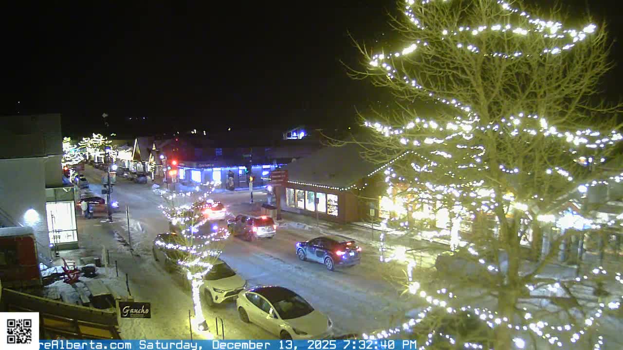 Canmore 6 th Avenue Intersection City Main St. Live Cam - Canmore, Alberta's Rockies, Alberta, Canada