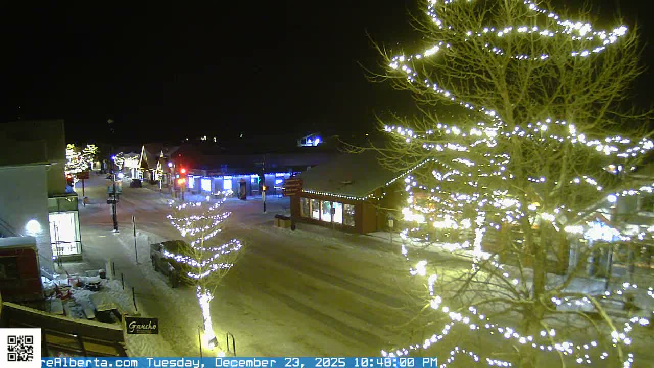 Canmore 6 th Avenue Intersection City Main St. Live Cam - Canmore, Alberta's Rockies, Alberta, Canada