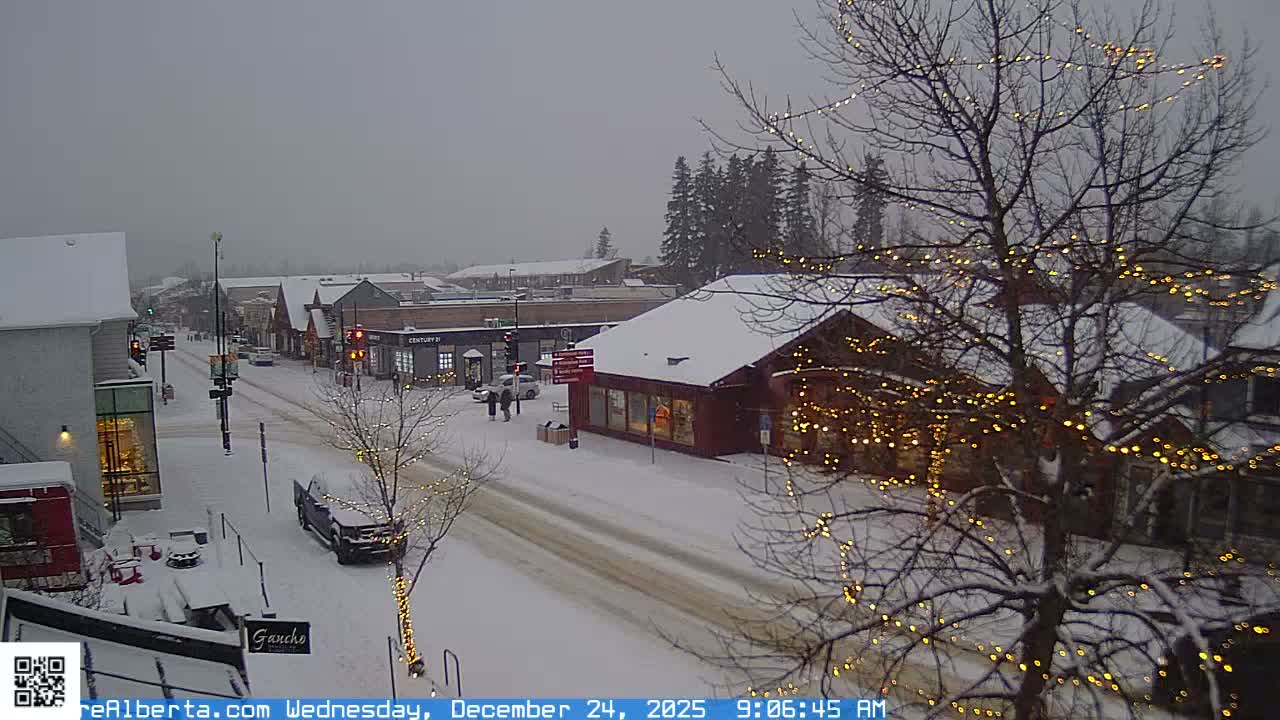 Canmore 6 th Avenue Intersection City Main St. Live Cam - Canmore, Alberta's Rockies, Alberta, Canada