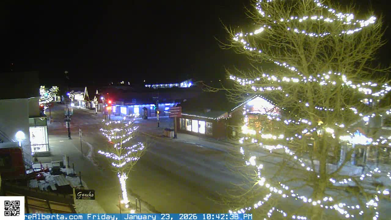 Canmore 6 th Avenue Intersection City Main St. Live Cam - Canmore, Alberta's Rockies, Alberta, Canada