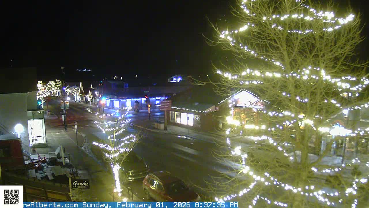 Canmore 6 th Avenue Intersection City Main St. Live Cam - Canmore, Alberta's Rockies, Alberta, Canada
