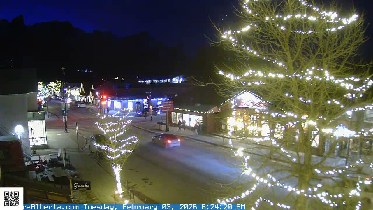 Canmore 6 th Avenue Intersection City Main St. Live Cam - Canmore, Alberta's Rockies, Alberta, Canada