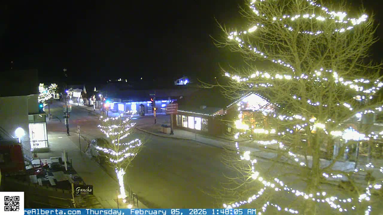 Canmore 6 th Avenue Intersection City Main St. Live Cam - Canmore, Alberta's Rockies, Alberta, Canada