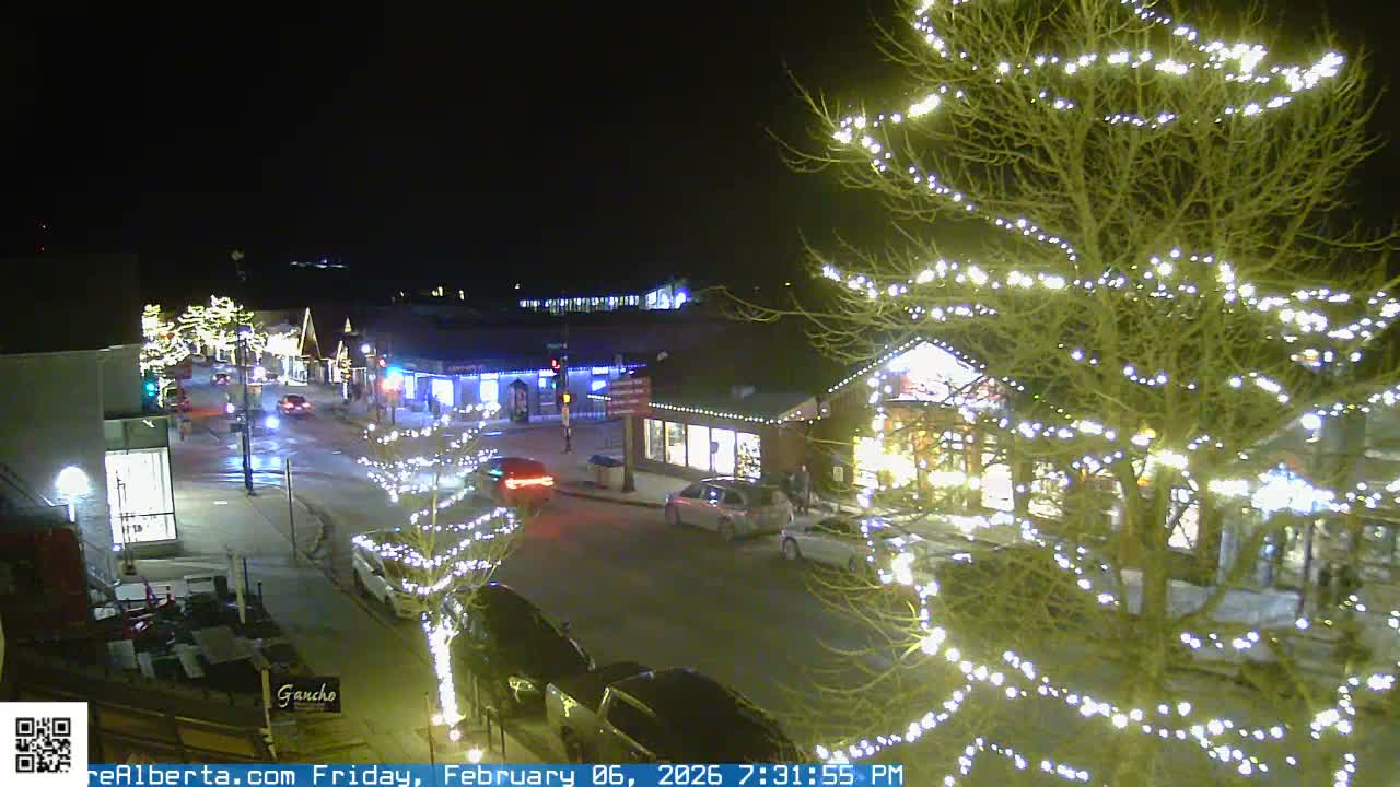 Canmore 6 th Avenue Intersection City Main St. Live Cam - Canmore, Alberta's Rockies, Alberta, Canada