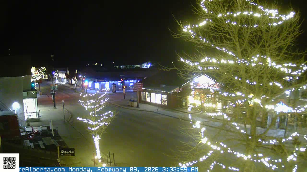 Canmore 6 th Avenue Intersection City Main St. Live Cam - Canmore, Alberta's Rockies, Alberta, Canada