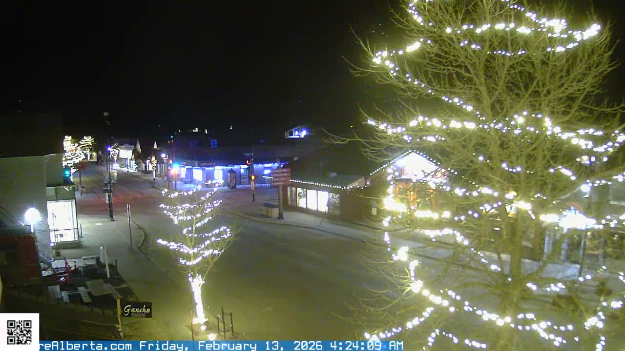 Canmore 6 th Avenue Intersection City Main St. Live Cam - Canmore, Alberta's Rockies, Alberta, Canada