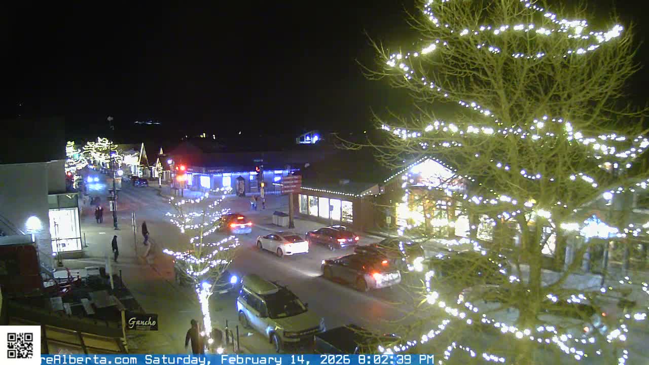 Canmore 6 th Avenue Intersection City Main St. Live Cam - Canmore, Alberta's Rockies, Alberta, Canada