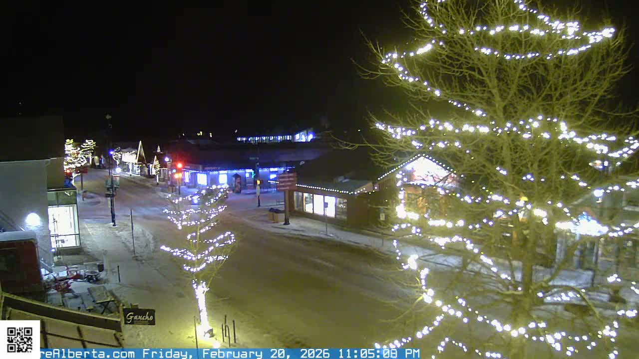Canmore 6 th Avenue Intersection City Main St. Live Cam - Canmore, Alberta's Rockies, Alberta, Canada
