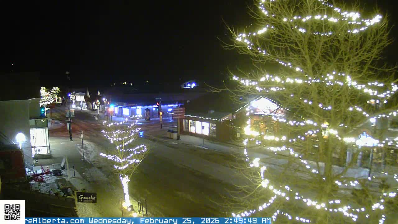 Canmore 6 th Avenue Intersection City Main St. Live Cam - Canmore, Alberta's Rockies, Alberta, Canada