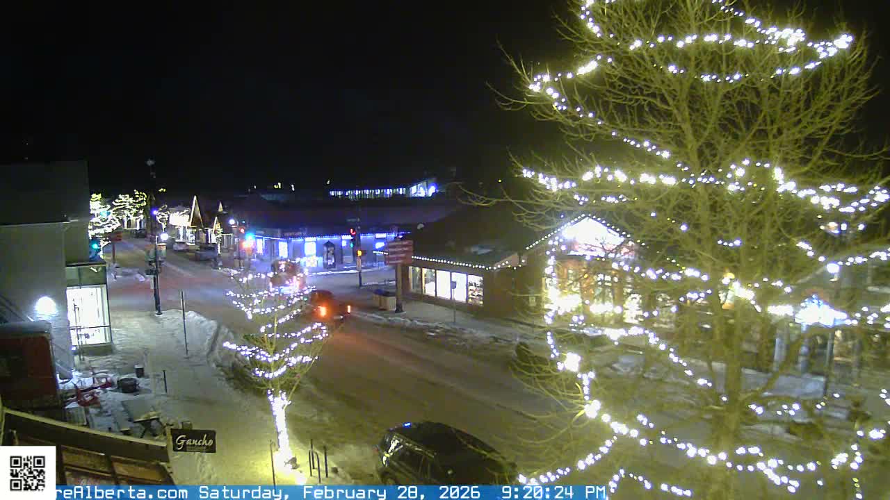 Canmore 6 th Avenue Intersection City Main St. Live Cam - Canmore, Alberta's Rockies, Alberta, Canada