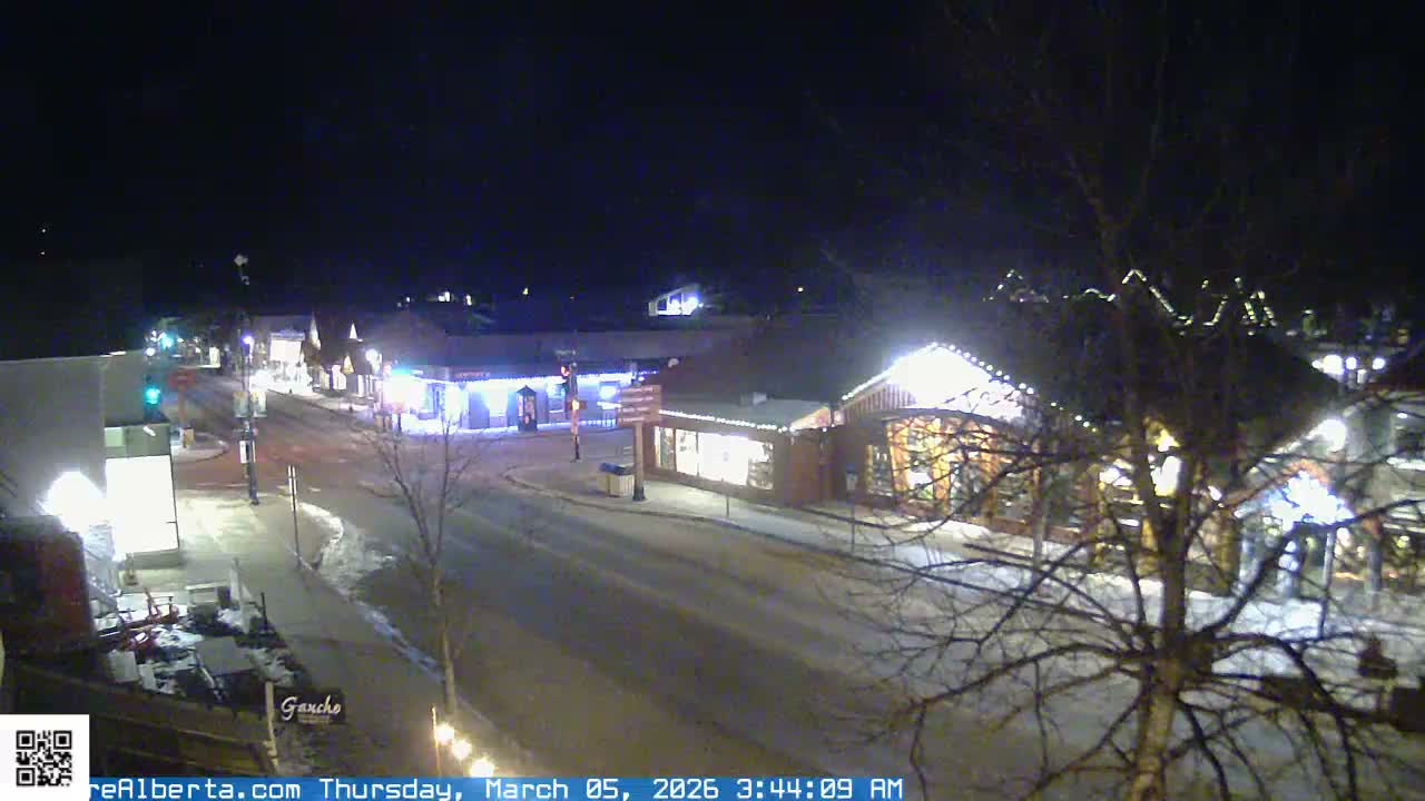 Canmore 6 th Avenue Intersection City Main St. Live Cam - Canmore, Alberta's Rockies, Alberta, Canada