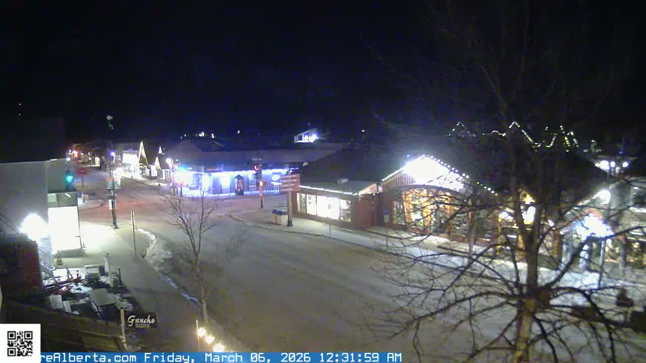 Canmore 6 th Avenue Intersection City Main St. Live Cam - Canmore, Alberta's Rockies, Alberta, Canada