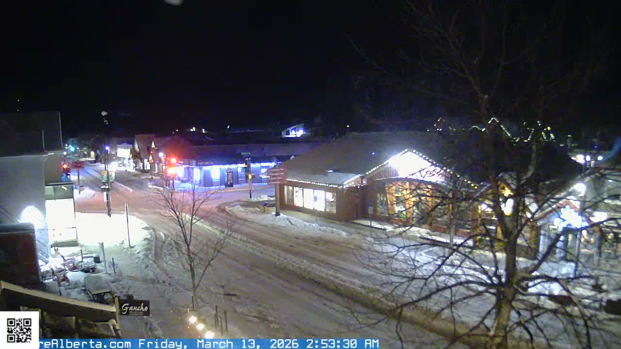 Canmore 6 th Avenue Intersection City Main St. Live Cam - Canmore, Alberta's Rockies, Alberta, Canada
